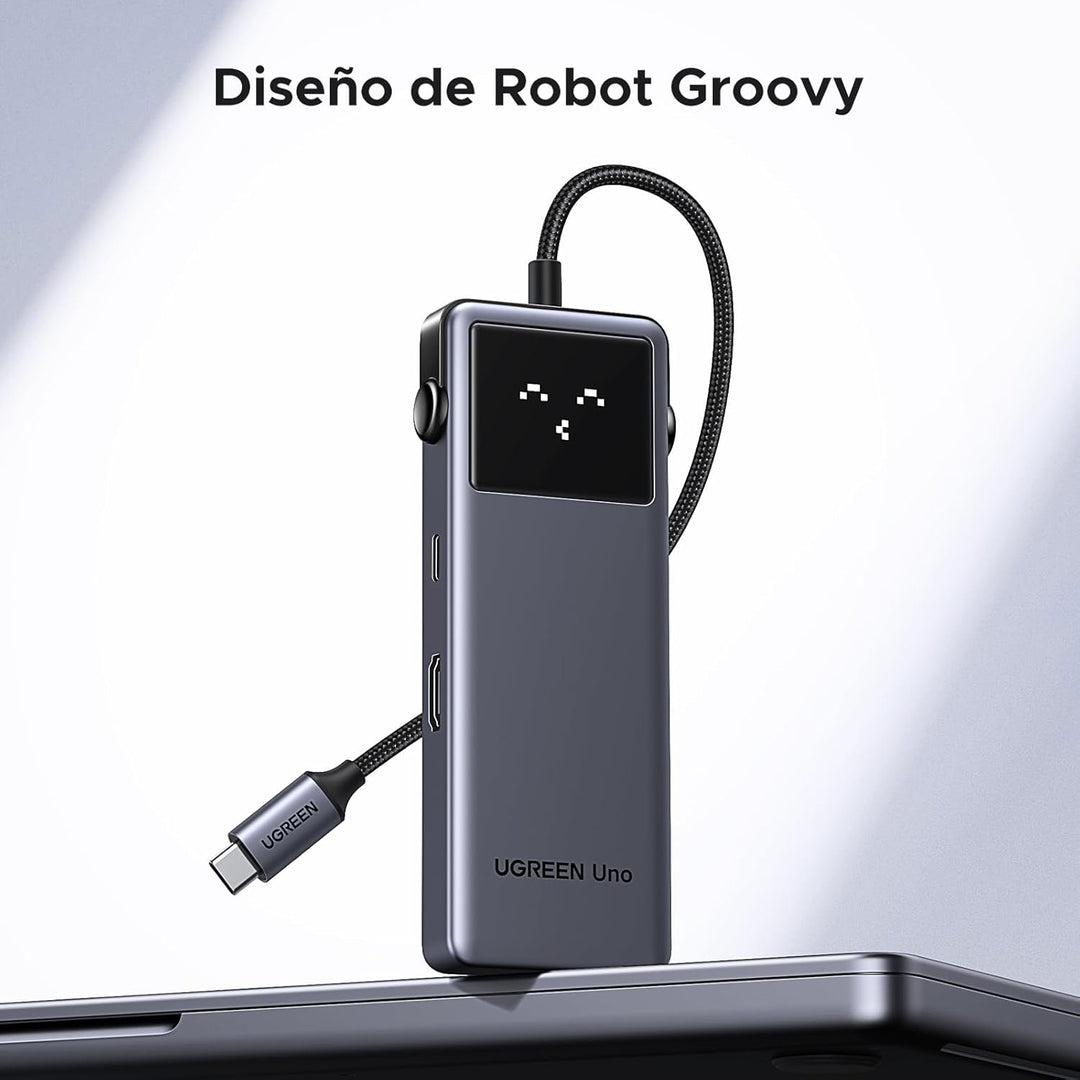 Adaptador hub UGREEN Uno USB-C CM888 7 en 1, con puerto ethernet