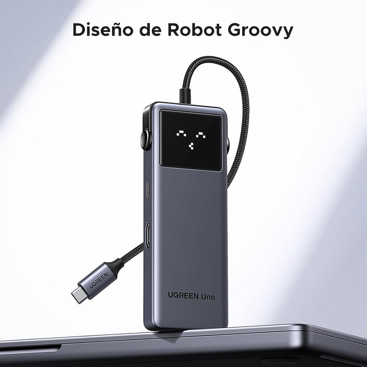 Adaptador hub UGREEN Uno USB-C CM888 7 en 1, con puerto ethernet