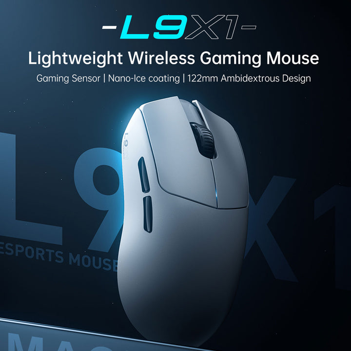 Mouse gamer Machenike L9X1, inalámbrico, 26k DPI