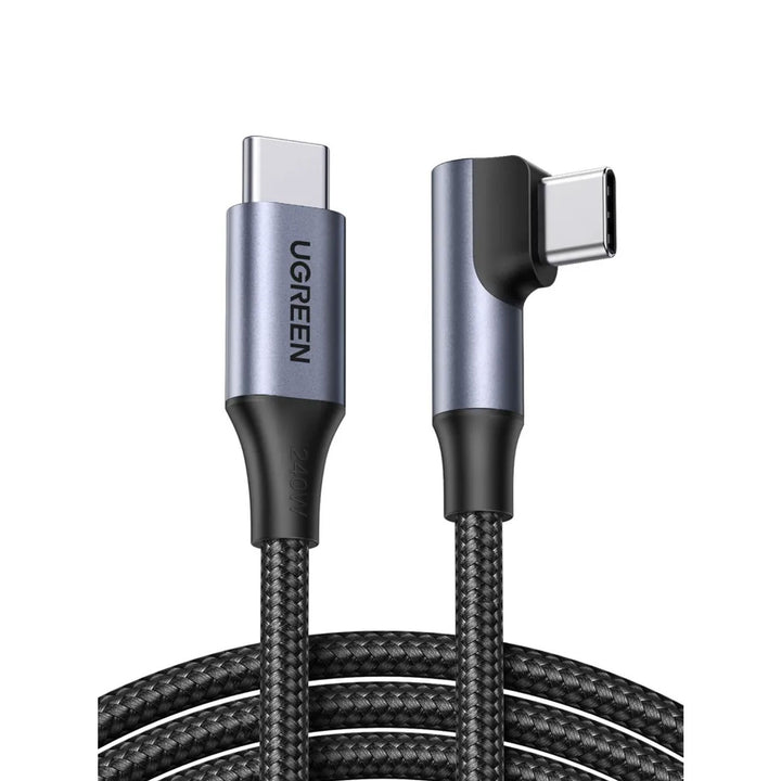 Cable UGREEN USB-C a USB-C Cable tipo L, L536 Black 240W