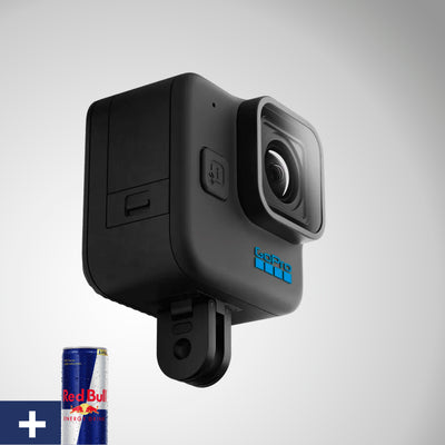GoPro HERO 11 Black Mini - Cámara de acción compacta impermeable con video Ultra HD de 5.3K60, tomas de marco de 24.7 MP, sensor de imagen de 1/1.9 pulgadas, transmisión en vivo, estabilización