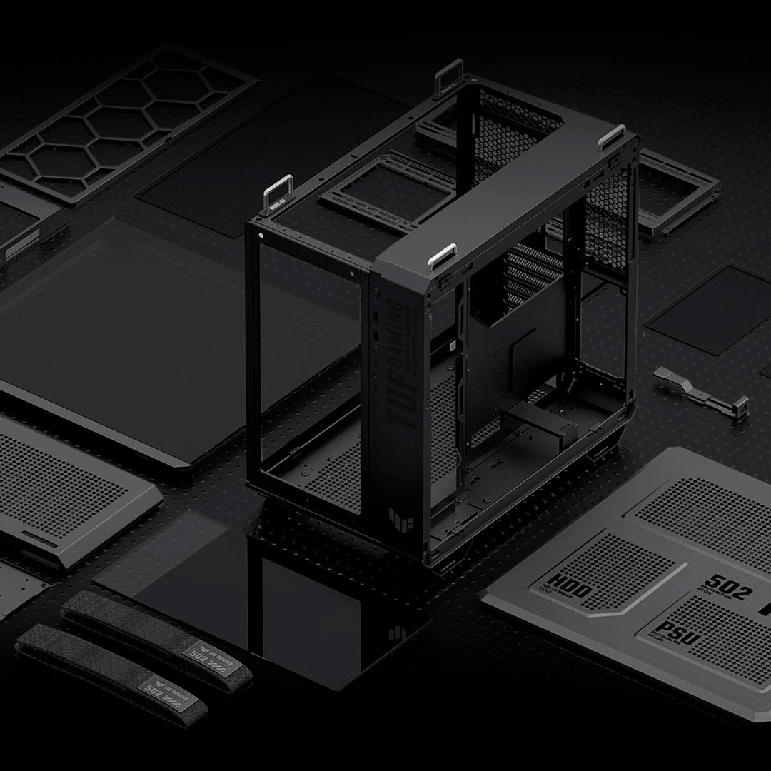 Case ASUS TUF Gaming GT502 ARGB Doble Cámara Cristal Templado Negro