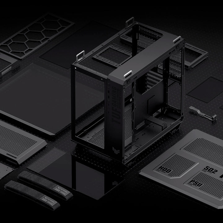 Case ASUS TUF Gaming GT502 ARGB Doble Cámara Cristal Templado Negro