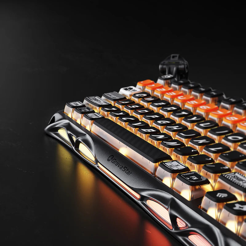 Teclado mecánico gamer Gravastar Mercury K1 Pro, inalámbrico - Achorao