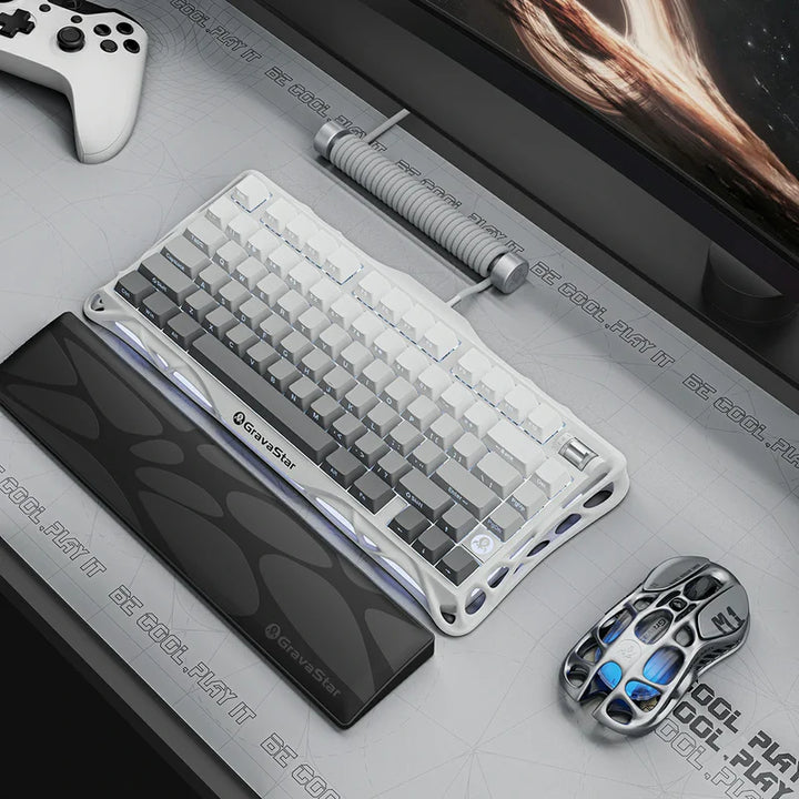 Teclado mecánico gamer Gravastar Mercury K1, inalámbrico, layout inglés - Achorao