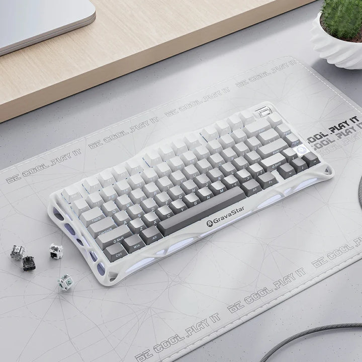 Teclado mecánico gamer Gravastar Mercury K1, inalámbrico, layout inglés - Achorao