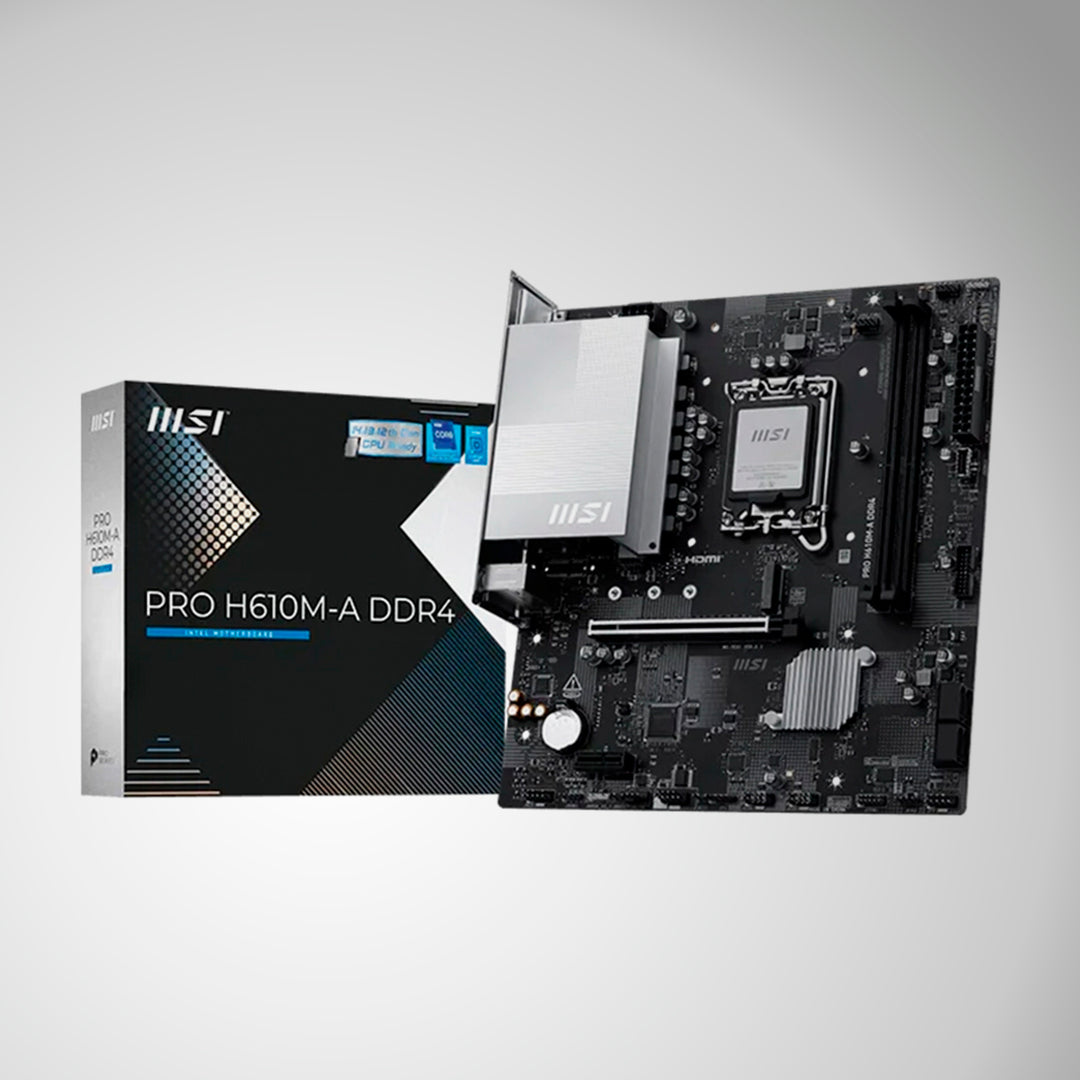 Placa madre MSI PRO H610M-A DDR4 para Intel LGA 1700 (mATX) - Achorao