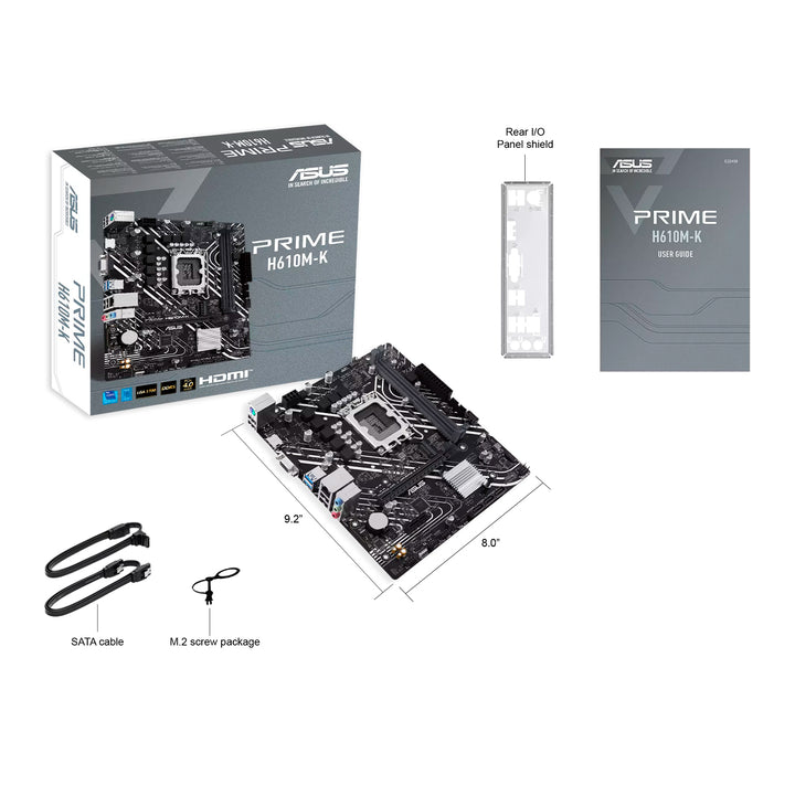 Placa Madre ASUS PRIME H610M-K LGA1700 DDR5 - Achorao