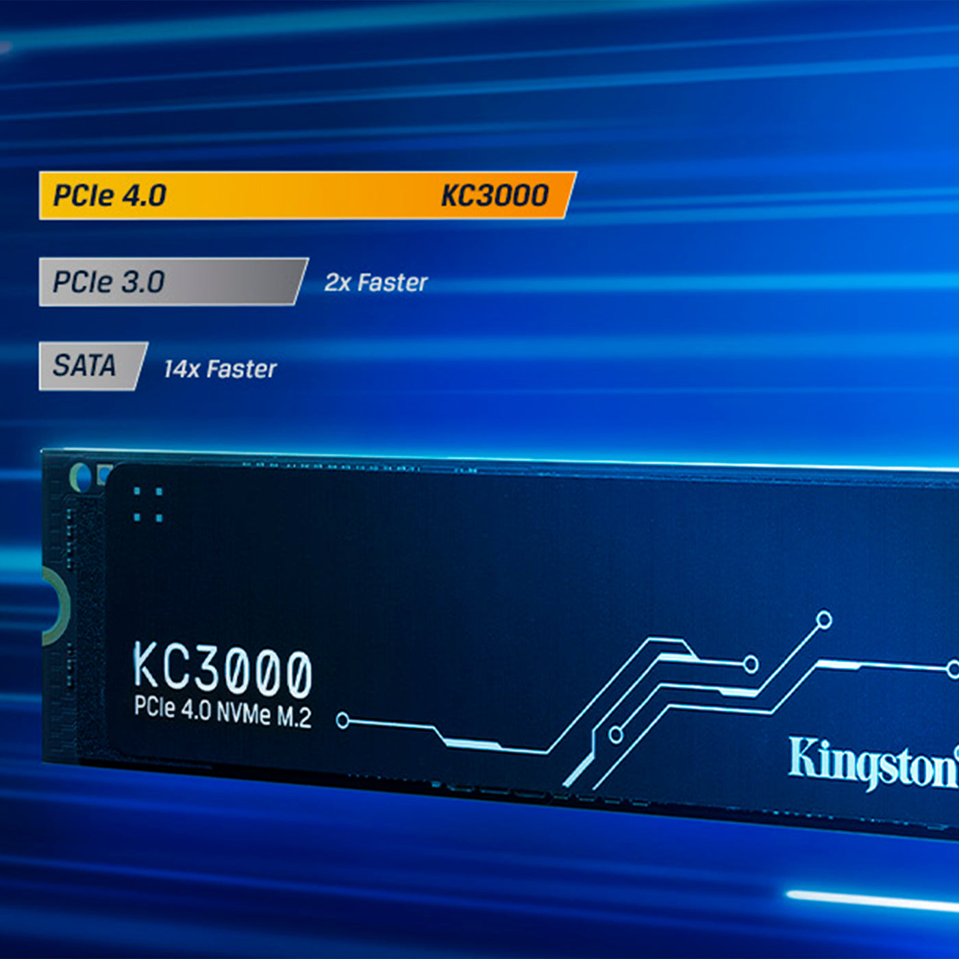 Unidad en estado solido Kingston KC3000 M.2 2280 PCIe Gen 4.0 NVMe - Achorao