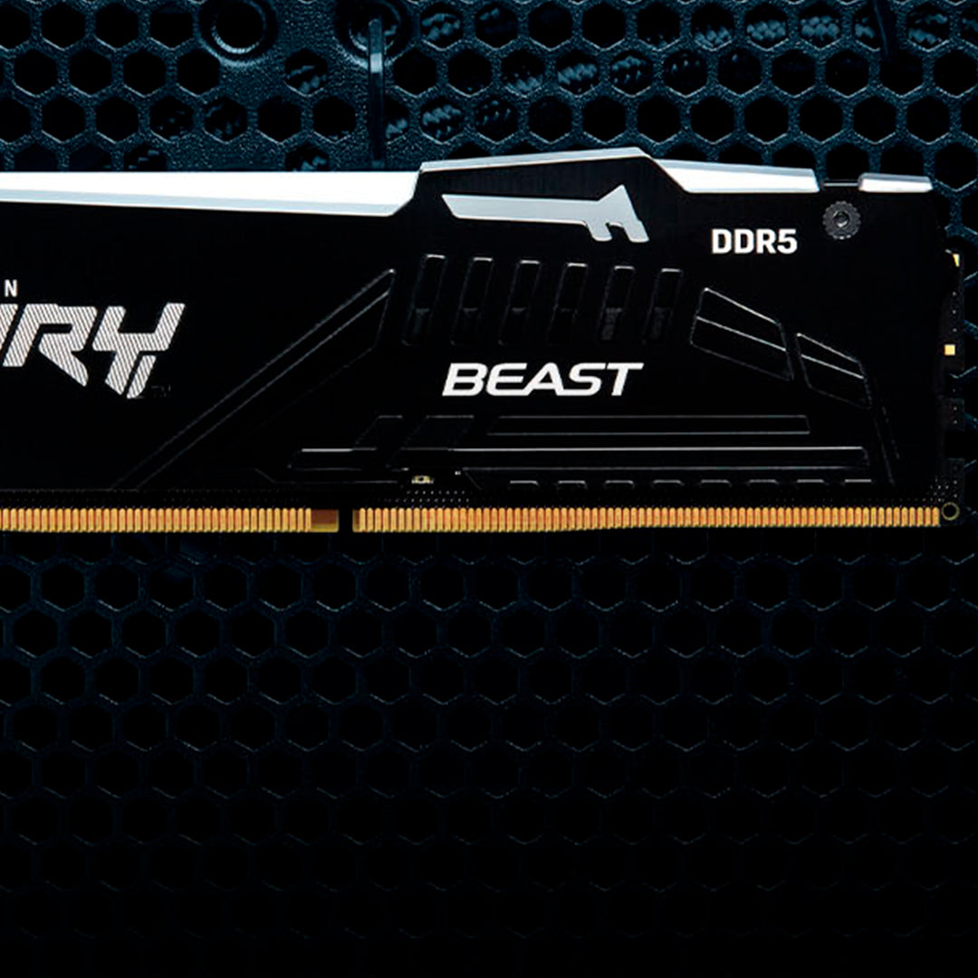 Memoria RAM Kingston Fury Beast 16GB DDR5-6400 MHz PC5-51200 CL32 1RX8 1.4V - Achorao