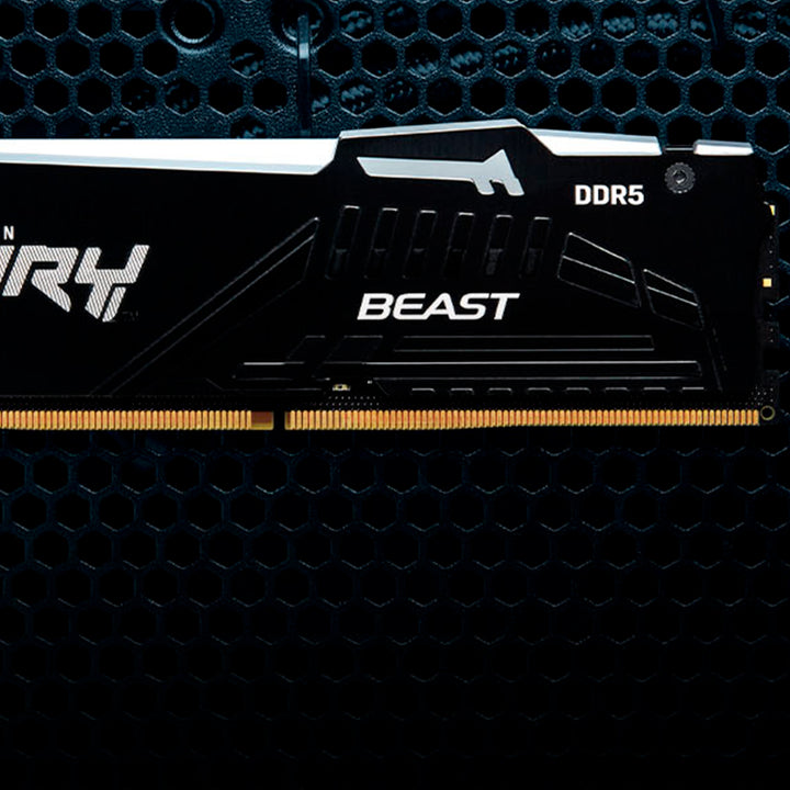Memoria RAM Kingston Fury Beast 16GB DDR5-6400 MHz PC5-51200 CL32 1RX8 1.4V - Achorao