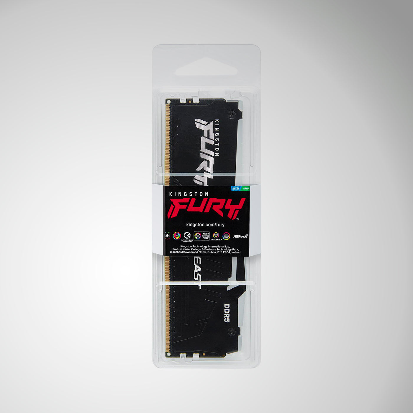 Memoria RAM Kingston Fury Beast 16GB DDR5-6400 MHz PC5-51200 CL32 1RX8 1.4V