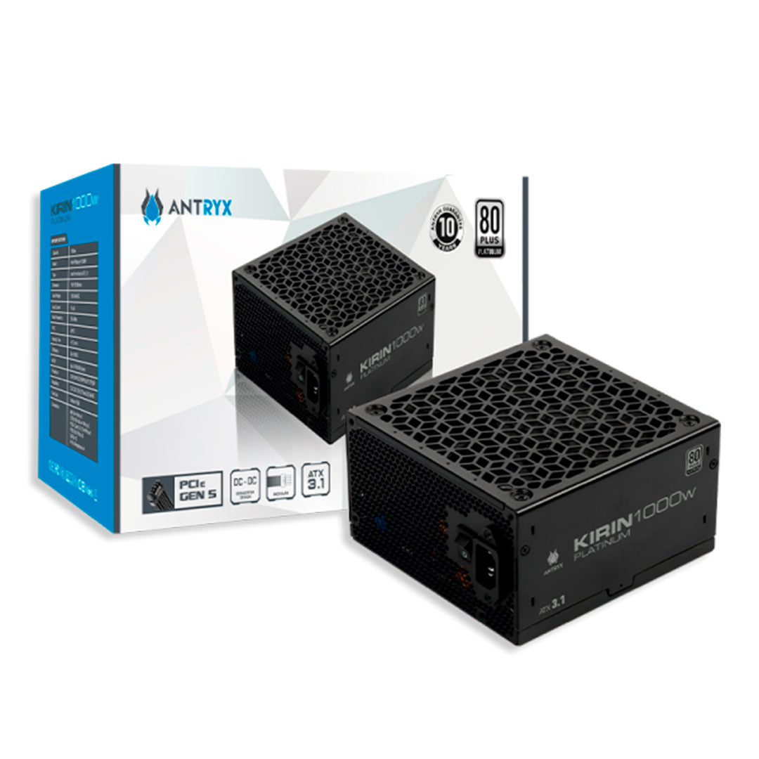 Fuente de poder Antryx Kirin Platinum 80 Plus 1000W Modular ATX3.1 - Achorao
