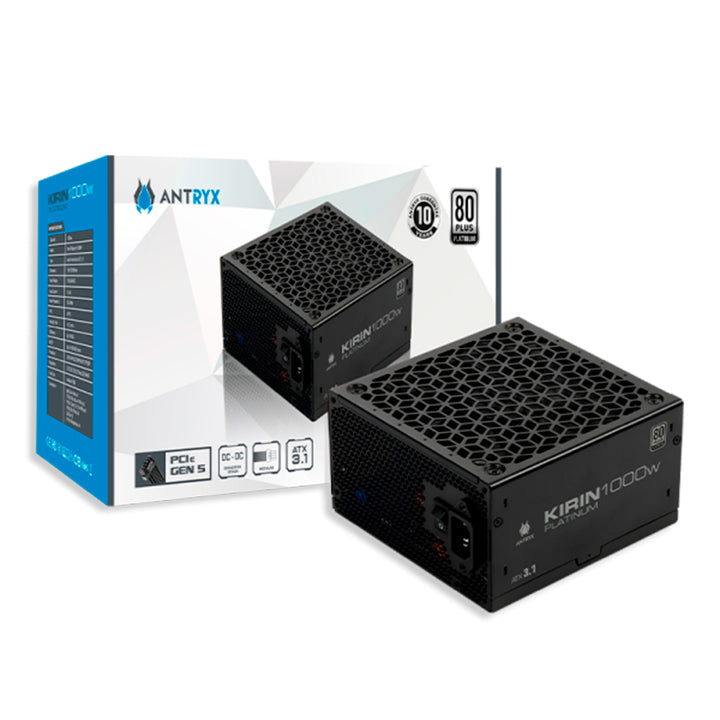 Fuente de poder Antryx Kirin Platinum 80 Plus 1000W Modular ATX3.1 - Achorao