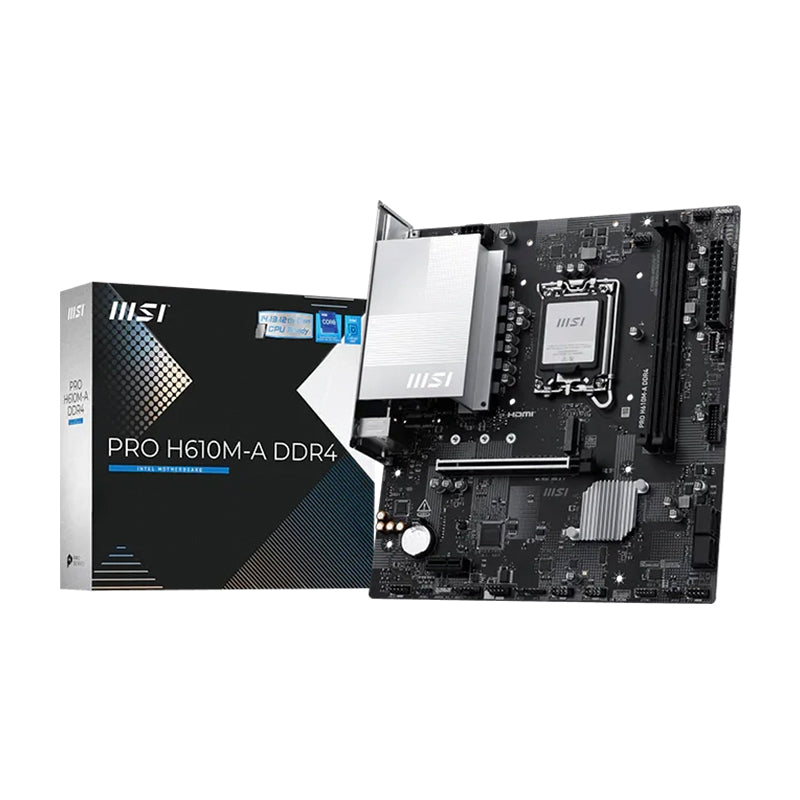Placa madre MSI PRO H610M-A DDR4 para Intel LGA 1700 (mATX) - Achorao