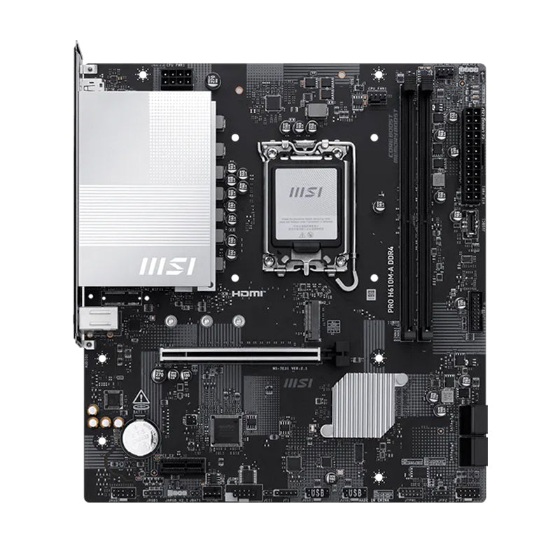 Placa madre MSI PRO H610M-A DDR4 para Intel LGA 1700 (mATX) - Achorao