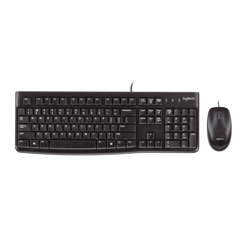 Combo teclado y mouse Logitech MK120, antisalpicaduras DEMO - Achorao