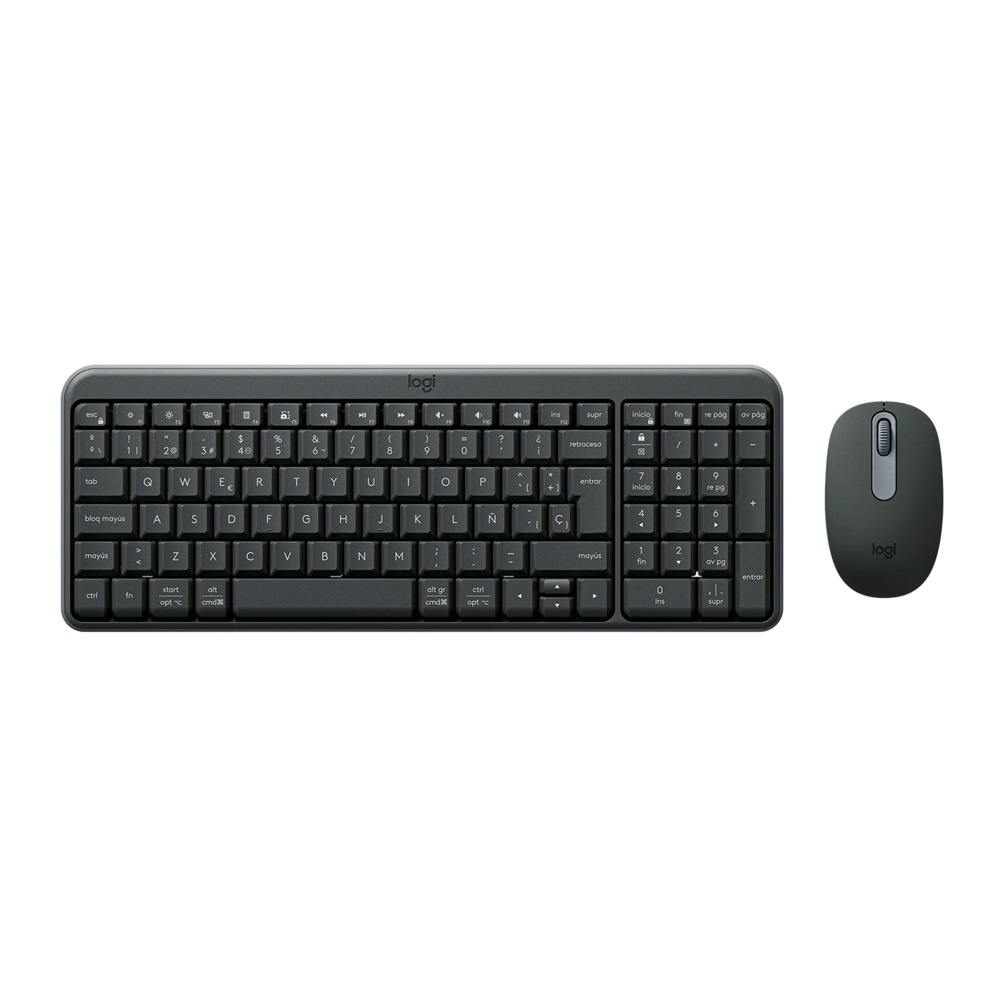 Teclado Logitech MK250 Compact Bluetooth® Wireless Combo SP Grafito - Achorao