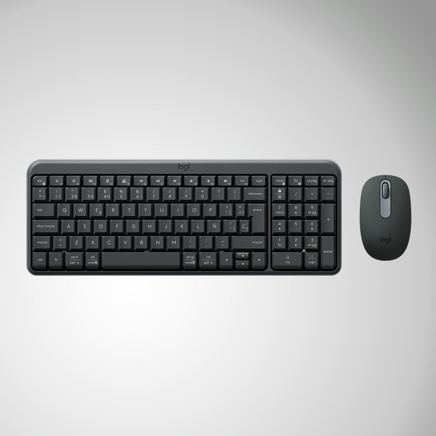 Teclado Logitech MK250 Compact Bluetooth® Wireless Combo SP Grafito - Achorao