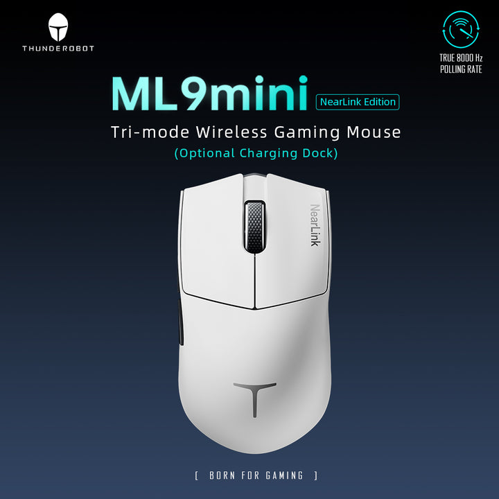 Mouse gamer THUNDEROBOT ML9 mini Blanco