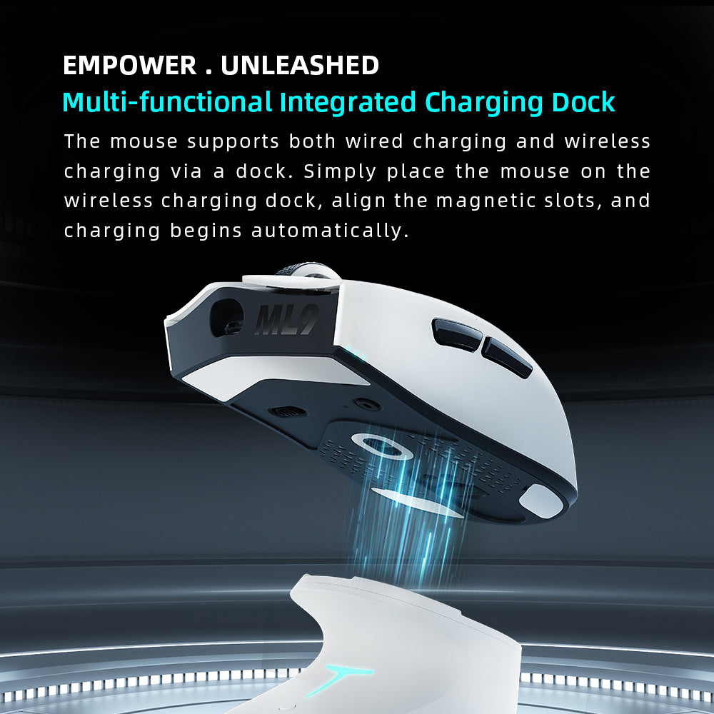 Mouse gamer THUNDEROBOT ML9 mini Blanco