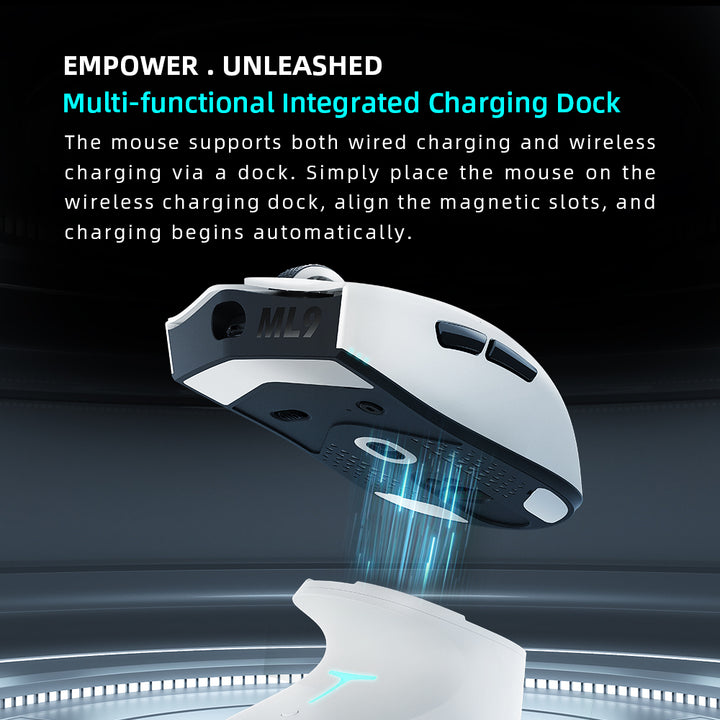 Mouse gamer THUNDEROBOT ML9 mini Blanco