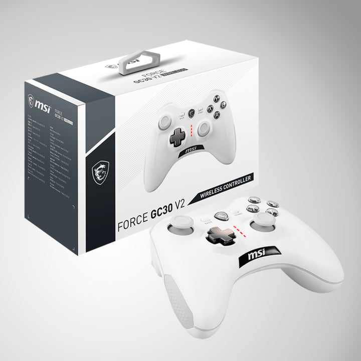 Mando Inalambrico MSI Force GC30 V2 White Gaming Controller - Achorao