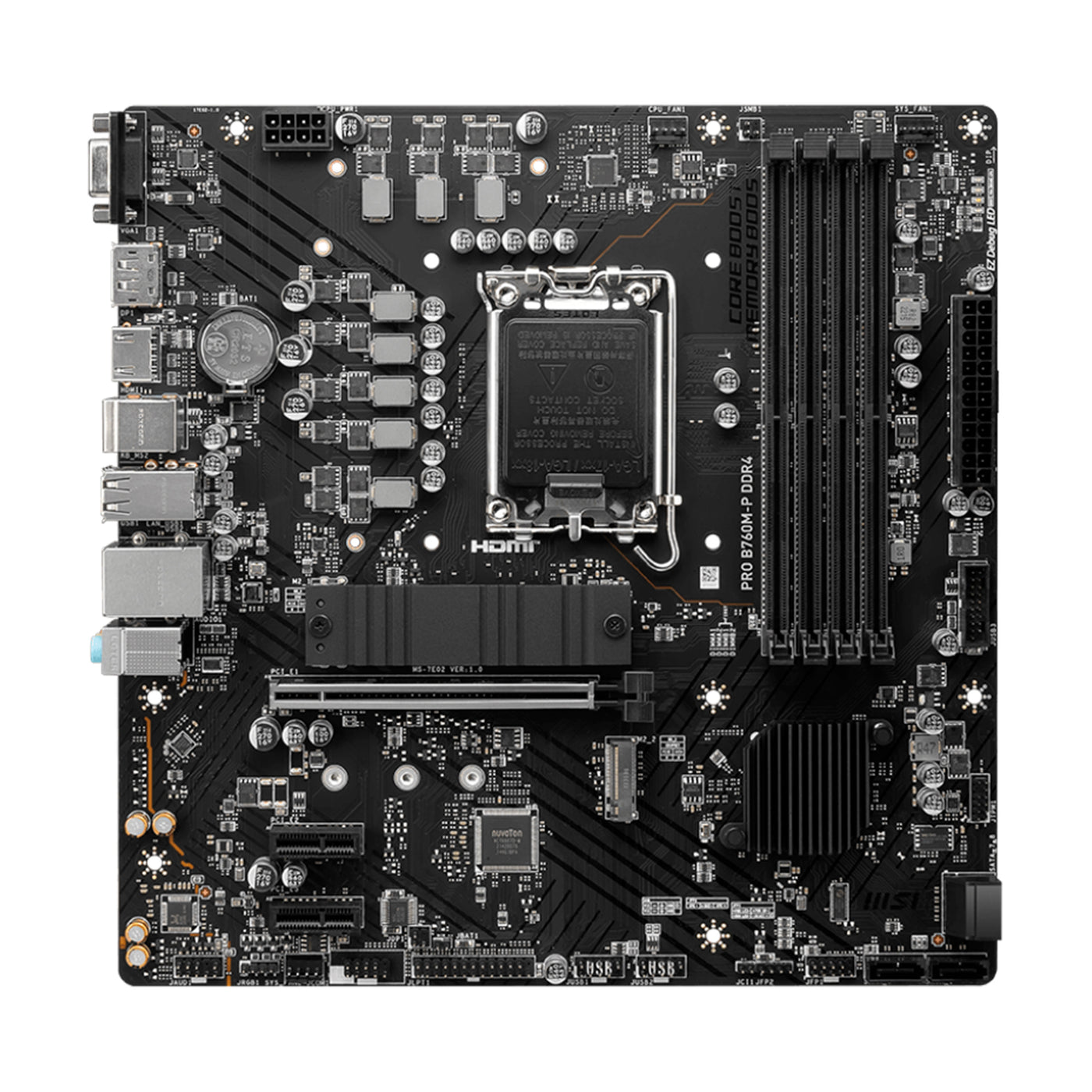 Motherboard MSI PRO B760M-P DDR4, Chipset intel B760, LGA1700, HDMI, DP, VGA, mATX - Achorao