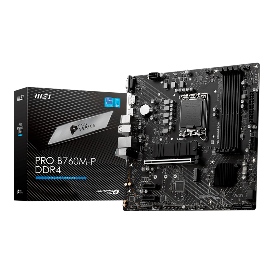 Motherboard MSI PRO B760M-P DDR4, Chipset intel B760, LGA1700, HDMI, DP, VGA, mATX - Achorao