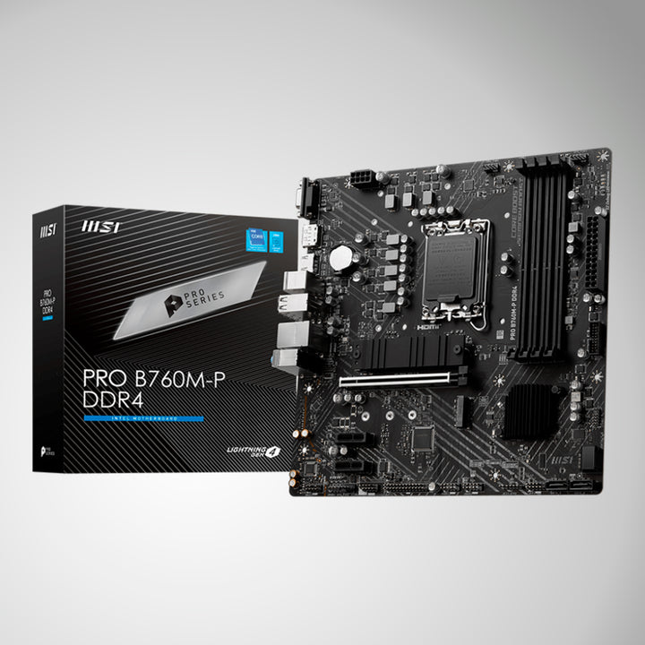 Motherboard MSI PRO B760M-P DDR4, Chipset intel B760, LGA1700, HDMI, DP, VGA, mATX - Achorao