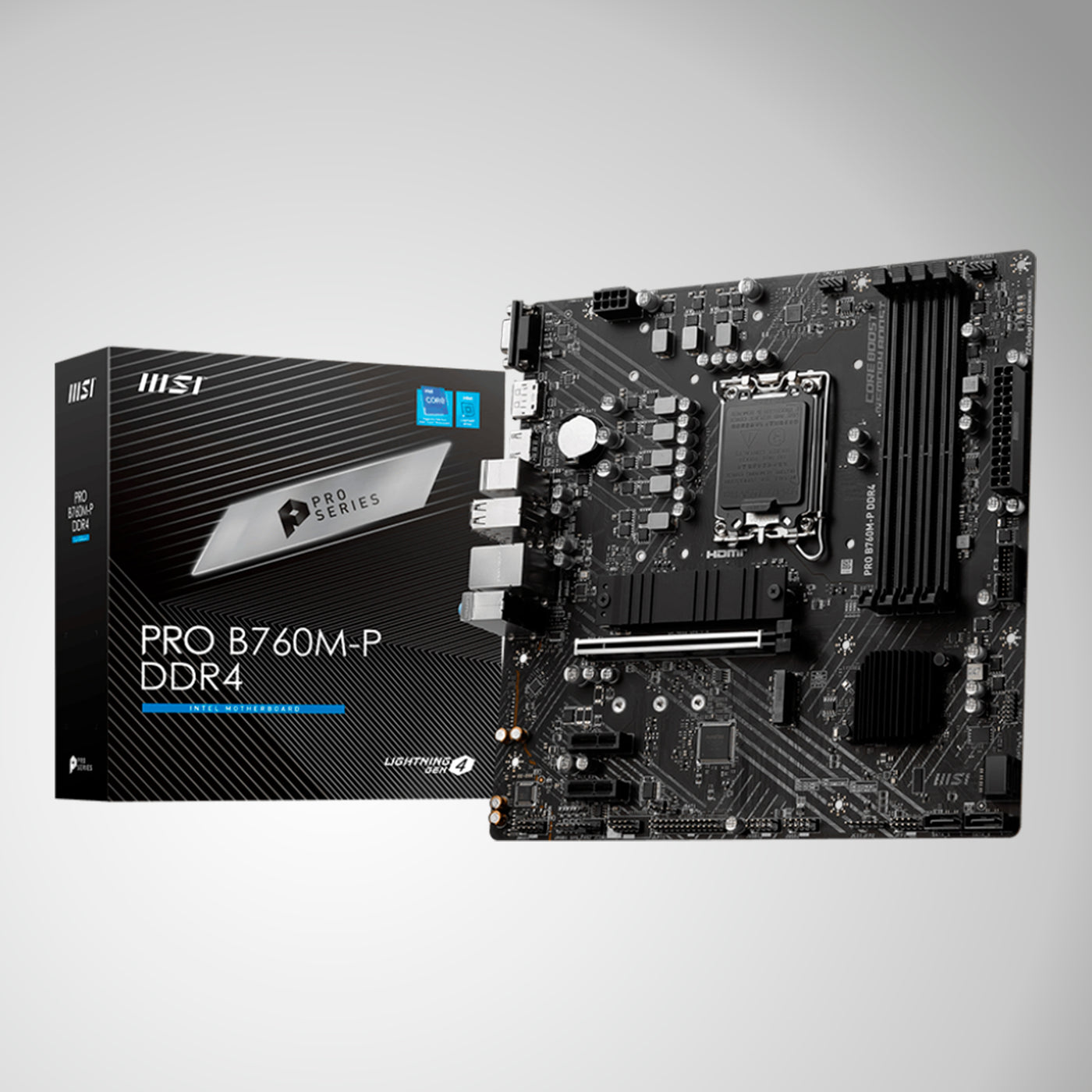 Motherboard MSI PRO B760M-P DDR4, Chipset intel B760, LGA1700, HDMI, DP, VGA, mATX - Achorao