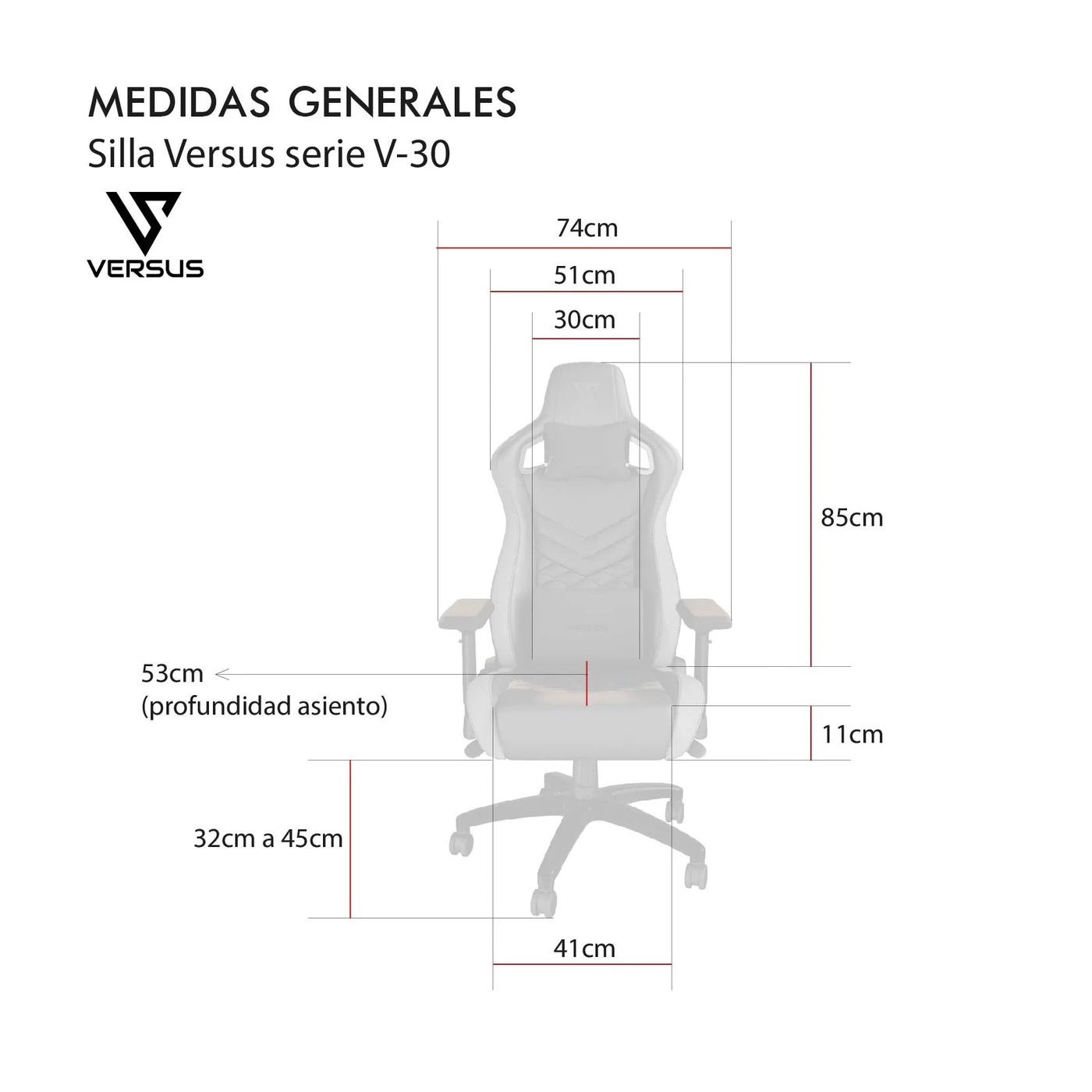 Silla Gamer Versus V-30 - Achorao