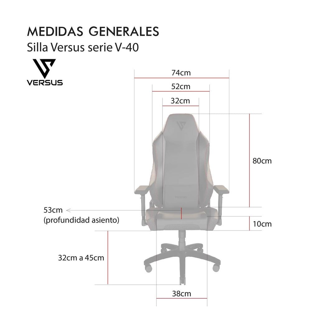 Silla Gamer Versus V-40 - Achorao