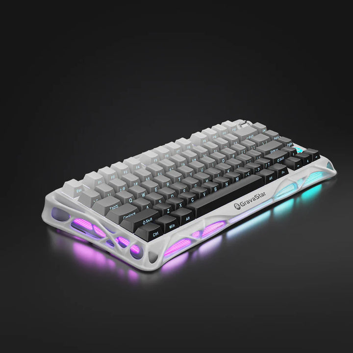 Teclado mecánico gamer Gravastar Mercury K1, inalámbrico, layout inglés - Achorao