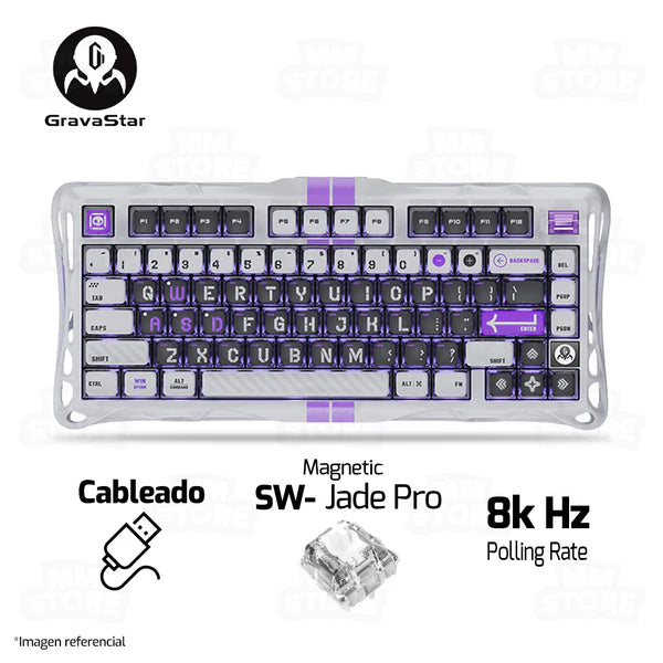 Teclado GravarStar Mercury V75 HE Cableado Ingles - Achorao