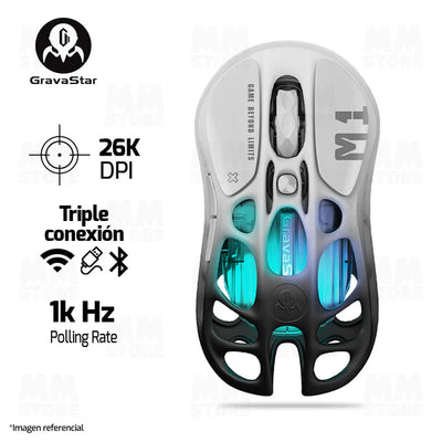 Mouse GravarStar Mercury M1 PRO Inalámbrico GRADIENT BLACK - Achorao