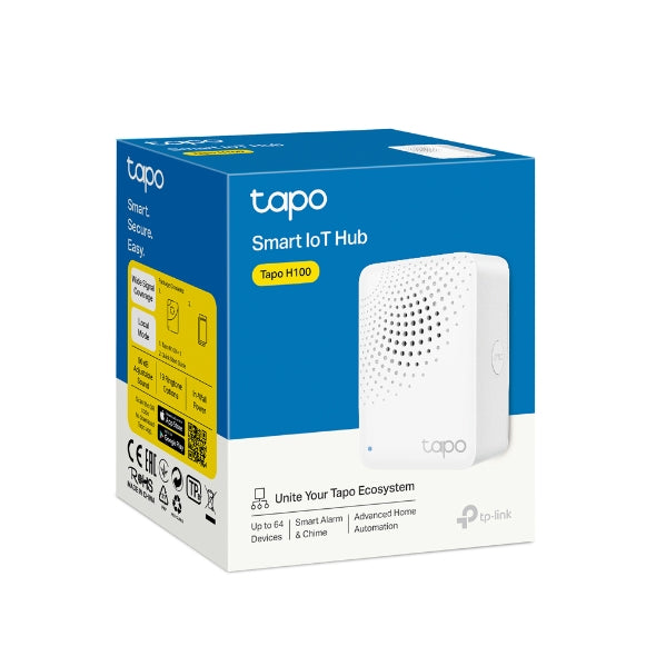 TP-Link Tapo H100 Smart Hub with Chime con 19 Tonos, Control Inteligente centralizado Hogar