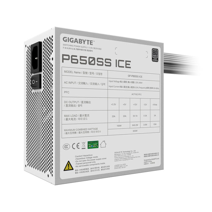 Fuente de poder Gigabyte P650SS 80 plus, 650W ATX, 80 - Achorao