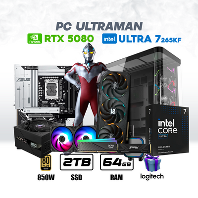 CPU Ultraman Intel Ultra 7 265kf | Rtx 5070 ti 16Gb | 2Tb Ssd | 64Gb Ram | Enf. Liq.