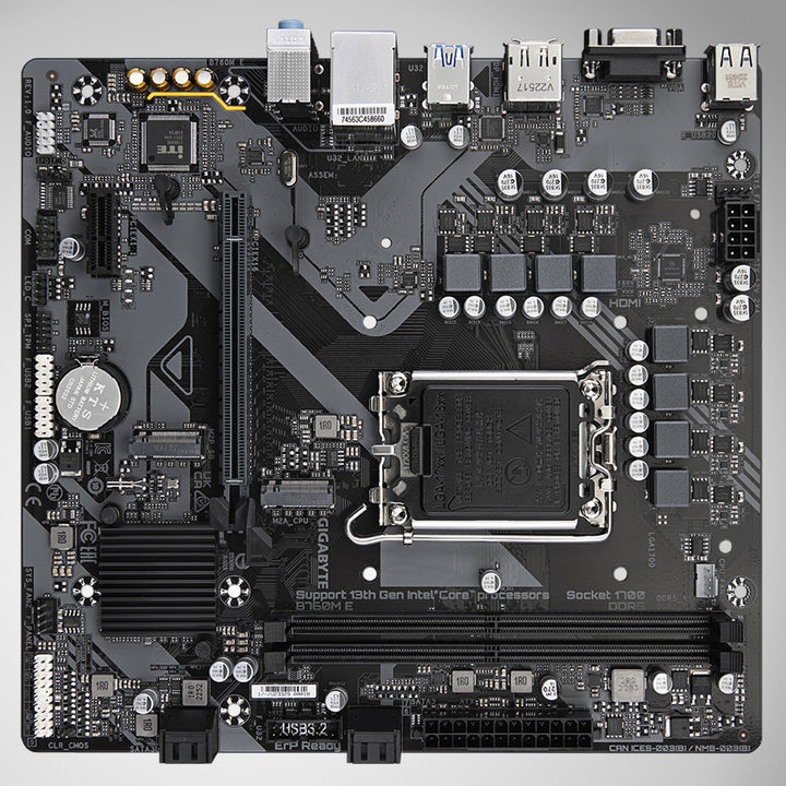 Placa Madre Gigabyte B760M E DDR5 para Intel LGA 1700 (mATX) DEMO - Achorao