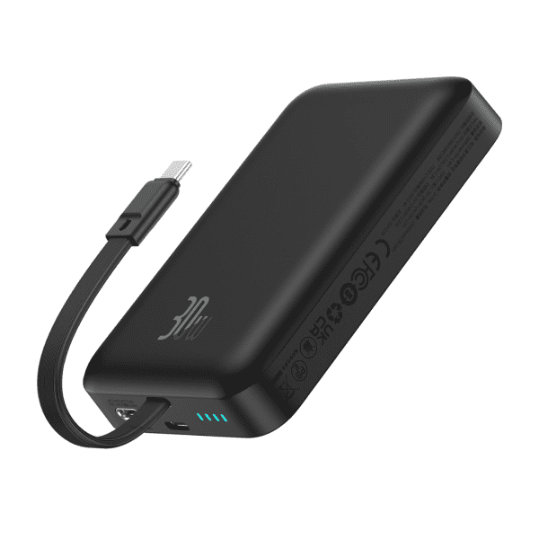 Mini PowerBank inalámbrico magnético Baseus, 10000 mAh, 30W Carga rápida, con cable tipo C