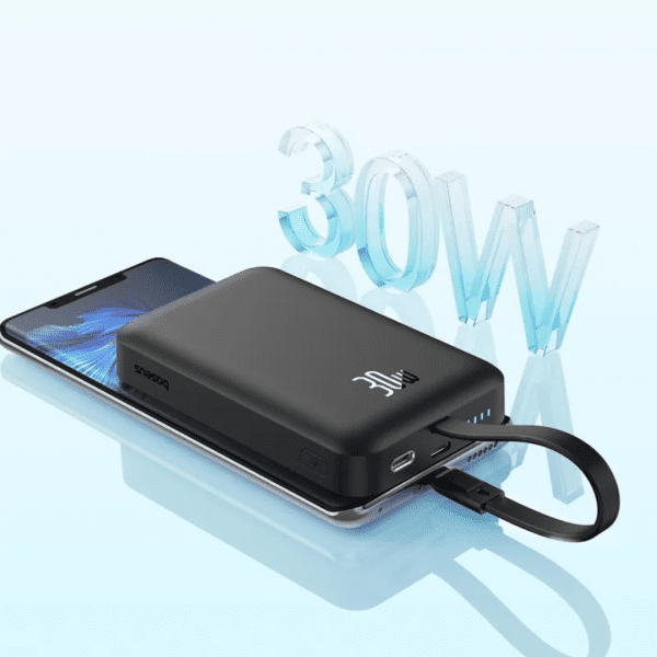 Mini PowerBank inalámbrico magnético Baseus, 10000 mAh, 30W Carga rápida, con cable tipo C
