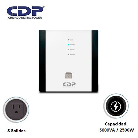 Estabilizador CDP R-AVR5008I 5000VA/2500W 8 Salidas (R-AVR5008I) - Achorao