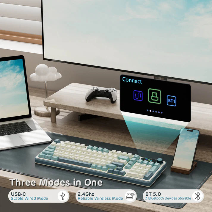 Teclado gamer Royal Kludge RK-S98 Inalámbrico - PREVENTA - Achorao