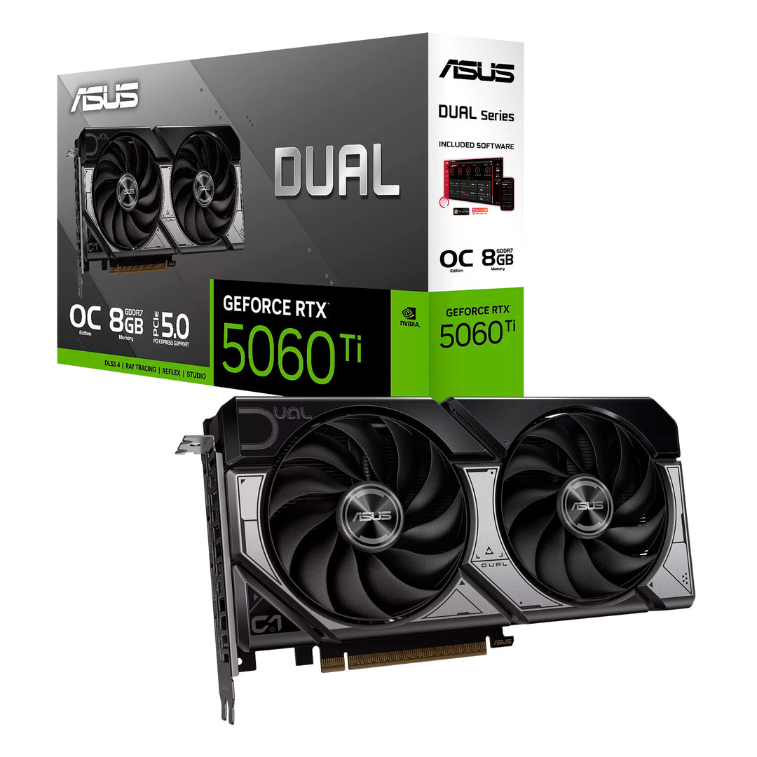 Tarjeta Gráfica ASUS DUAL OC GeForce RTX 5060TI 8GB GDDR7 - Achorao
