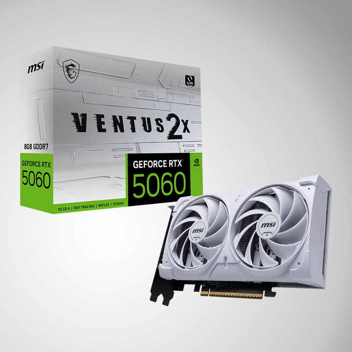 Tarjeta gráfica MSI GeForce RTX 5060 8G Ventus 2X OC White 8GB GDDR7 - Achorao