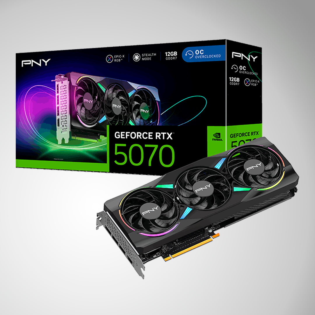 Tarjeta de Video PNY Geforce RTX 5070 ARGB Overclocked - Achorao