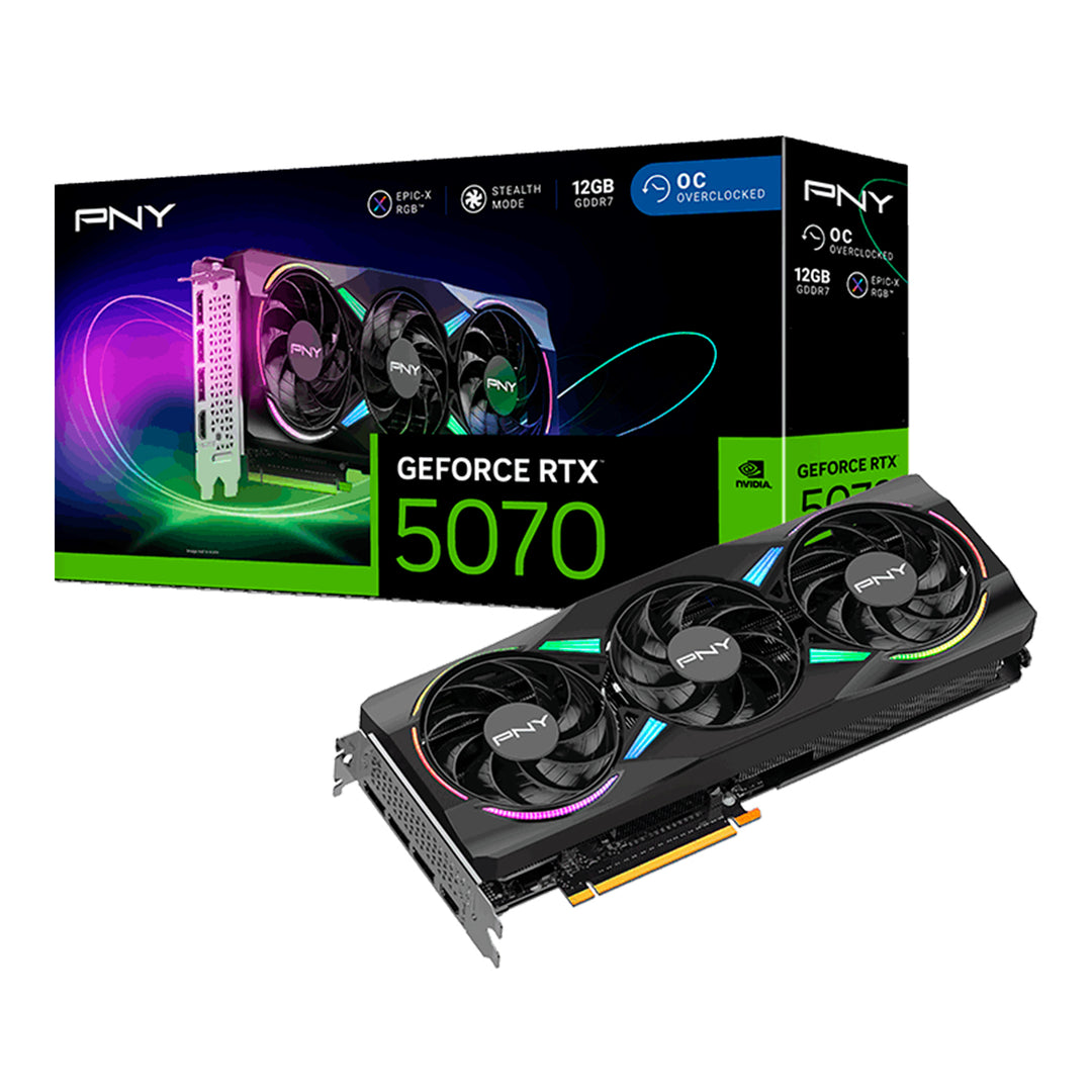 Tarjeta de Video PNY Geforce RTX 5070 ARGB Overclocked - Achorao