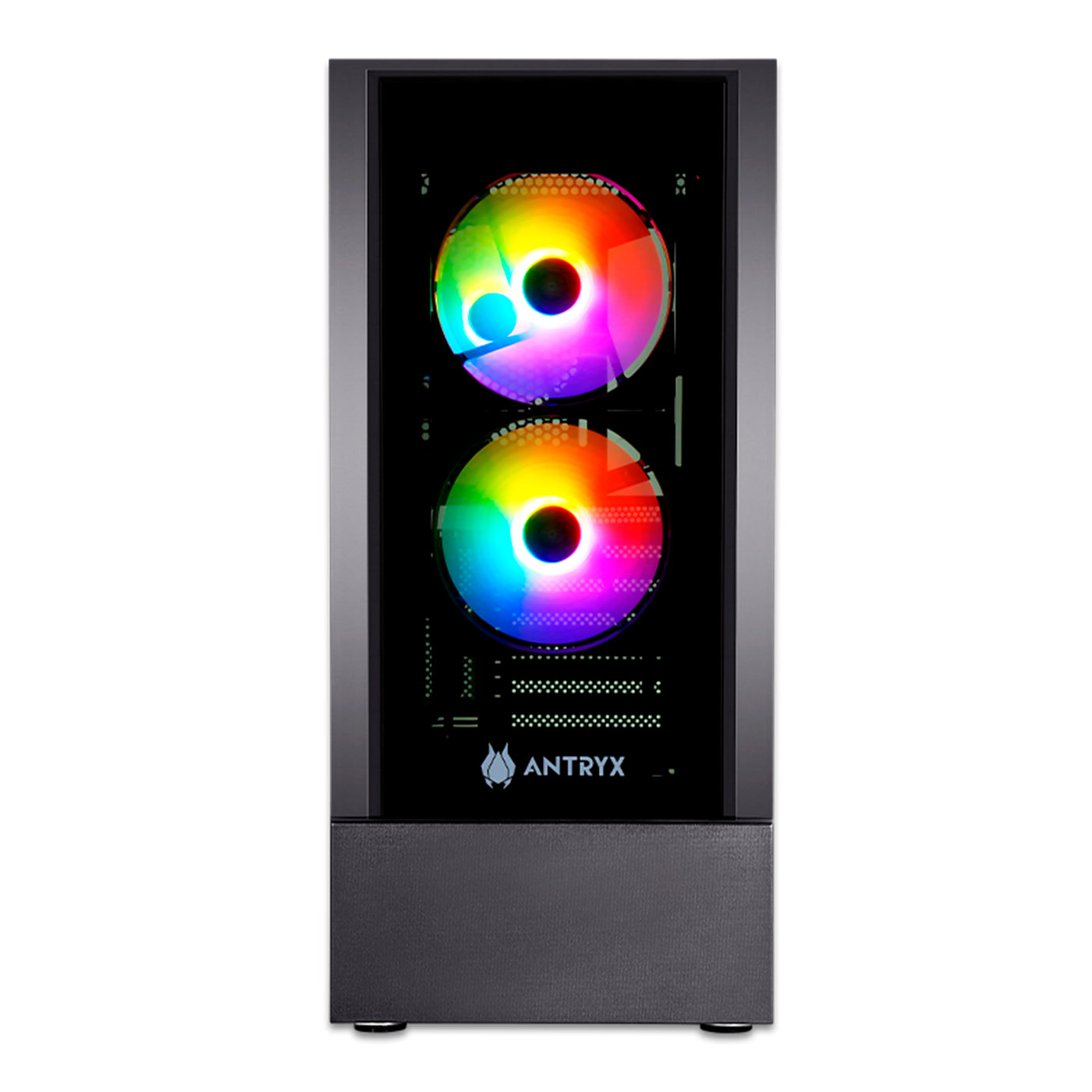 CASE C/FUENTE B500W ANTRYX RX-240, FRGB FAN X3, VIDRIO TEMPLADO - Achorao