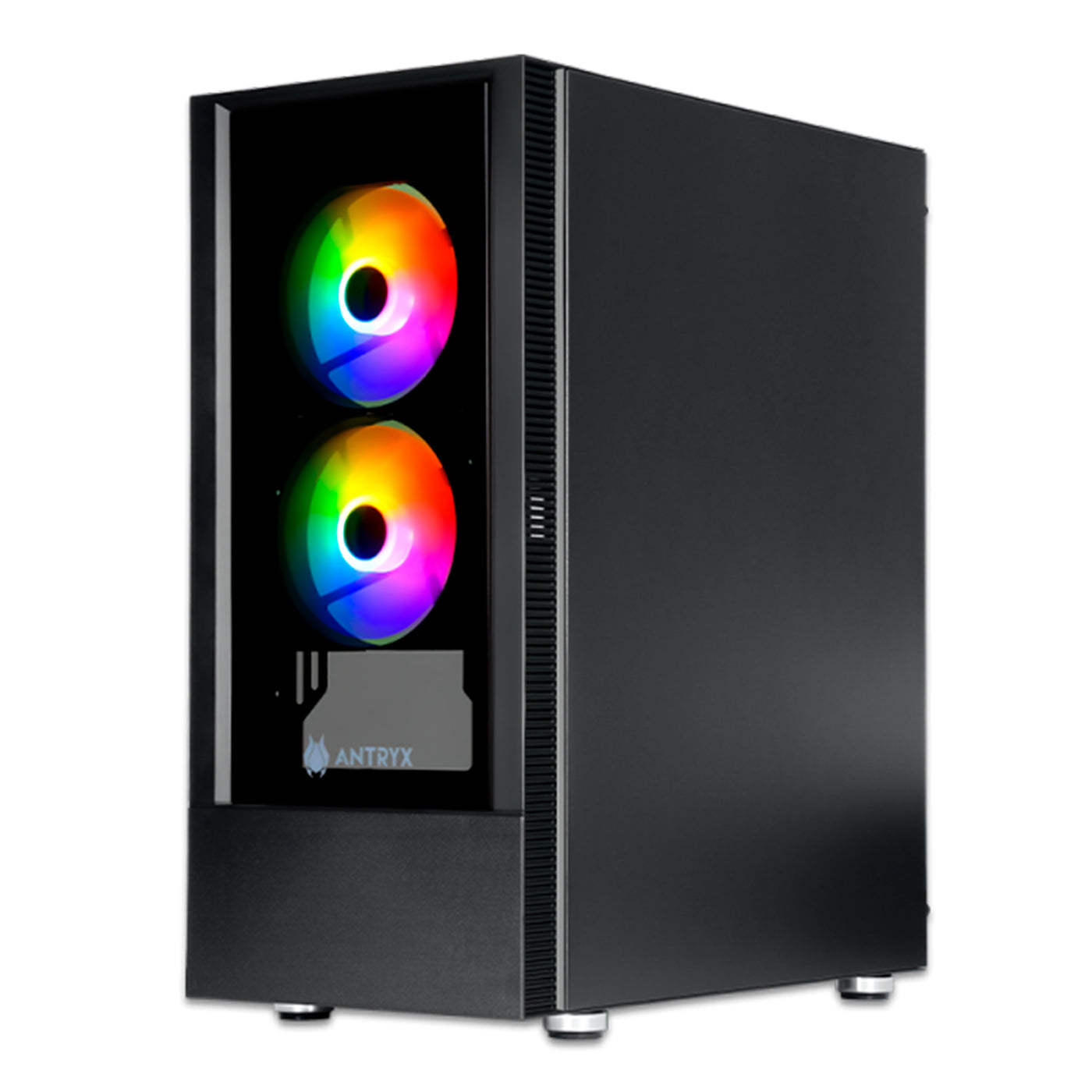 CASE C/FUENTE B500W ANTRYX RX-240, FRGB FAN X3, VIDRIO TEMPLADO - Achorao